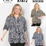 Bluzki Damskie Polskie_ size m-4xl_ paczka 12szt mix kolor 3853370