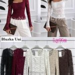 Bluzki Damskie włoskie _size uni _paczka 6szt_mix kolor 3853380