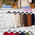 Bluzki Damskie włoskie _size uni _paczka 6szt_mix kolor 3853385