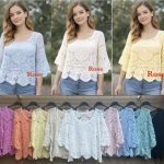 Bluzki Damskie Włoskie _size uni _paczka 6szt_mix kolor 3853629