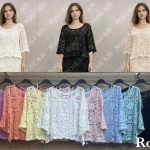 Bluzki Damskie Włoskie _size uni _paczka 6szt_mix kolor 3853631