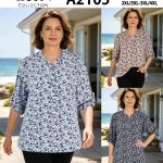 Bluzki Damskie Polskie_ size m-3xl_ paczka 12szt mix kolor 8350739