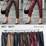 Spodnie skórzane Damskie Włoskie_ size uni _paczka 6szt_mix kolor 8317840