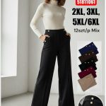 Spodnie Damskie _ size 2-6xl _paczka 12szt_mix kolor 3252251