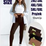 Legginsy/Getry Damskie _ size 2-6xl _paczka 12szt_mix kolor 3252293
