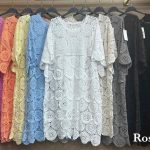 Sukienki Damskie Włoskie _size uni _paczka 6szt_mix kolor 1897159