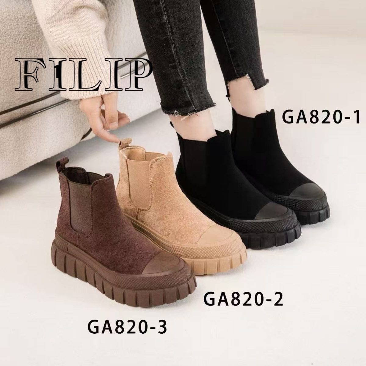Buty Botki DAMSKIE (36-41_12par) 3665827