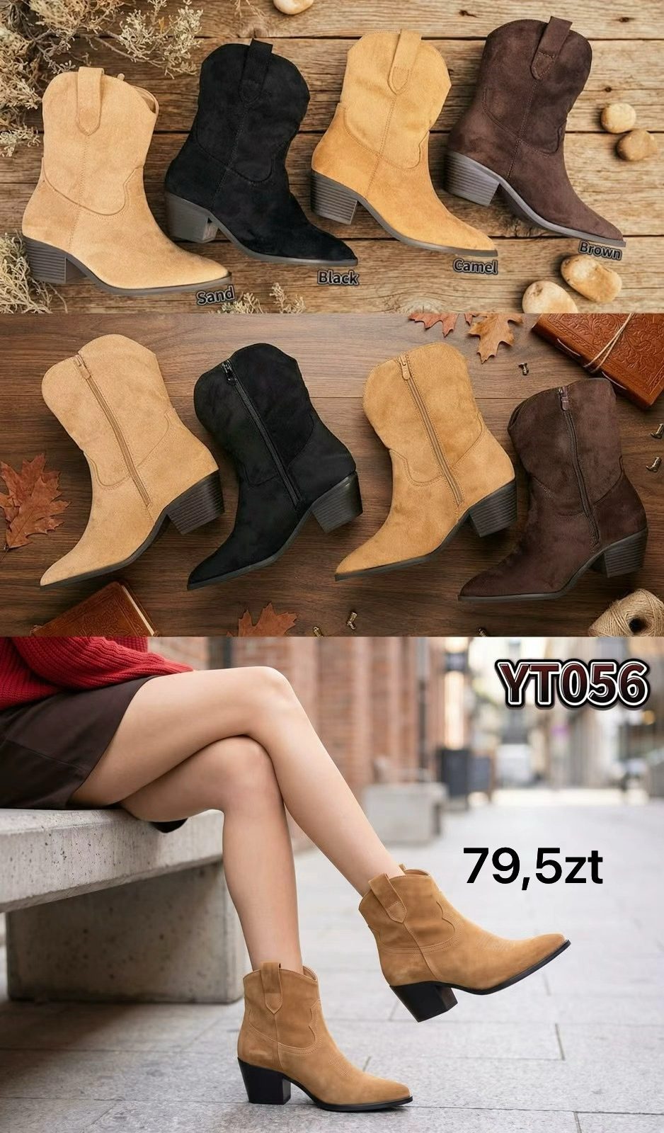 Buty Botki DAMSKIE (36-41_12par) 4882737