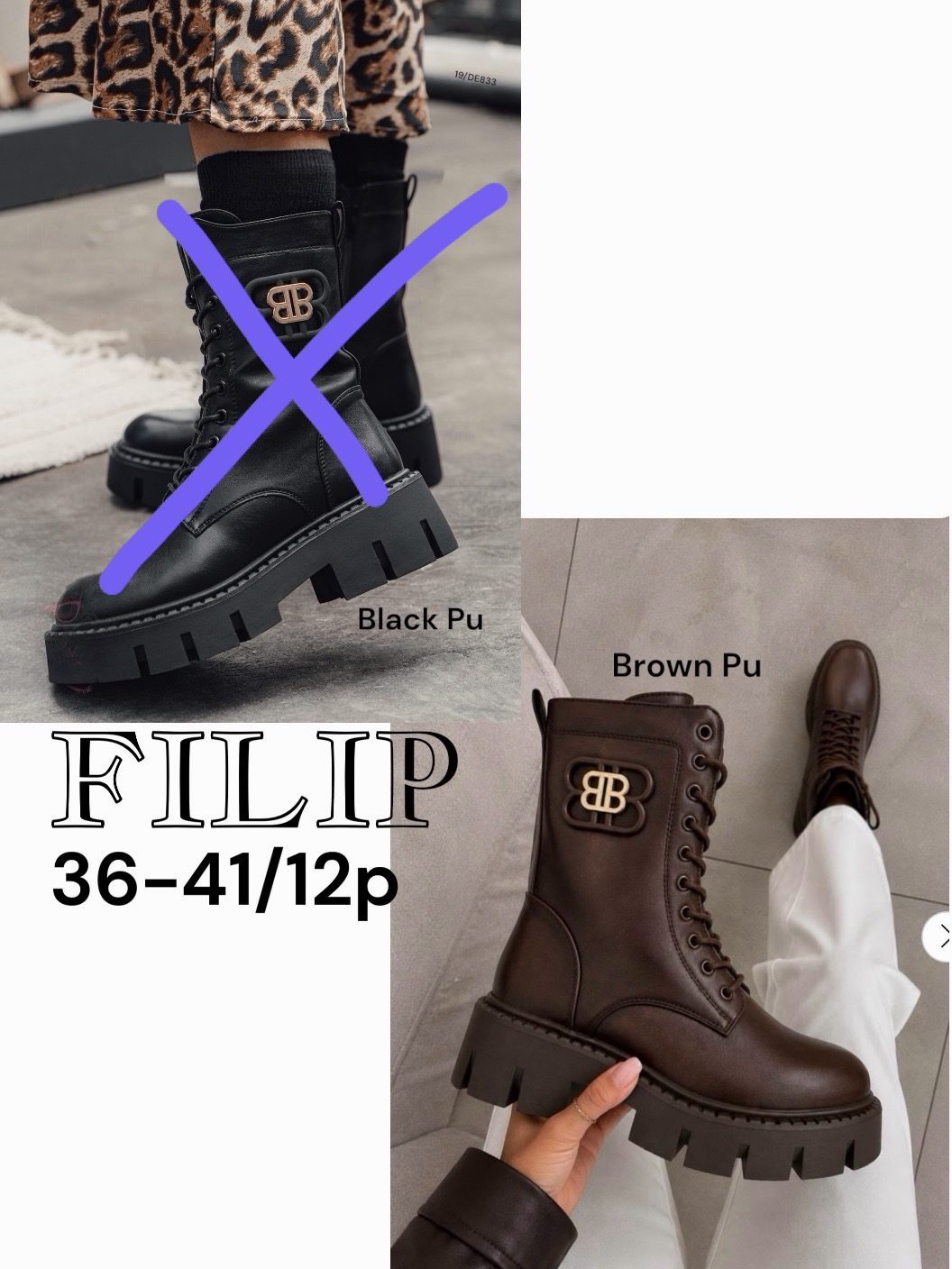 Buty Botki DAMSKIE (36-41_12par) 5620849