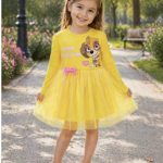 Sukienki DZIECIĘCA size 1-4 lat_ paczka 4szt _1 kolor 3059593