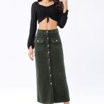 Spódnica długa Jeansowa Damskie _ size XS-XL _paczka 6szt_