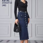 Spódnica długa Jeansowa Damskie _ size XS-XL _paczka 12szt_ 7945869