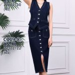 Spódnica długa Jeansowa Damskie _ size XS-XL _paczka 12szt_ 7945871