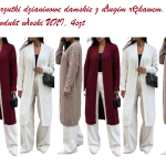 Narzutki dzianinowe damskie z długim rękawem. Produkt włoski (UNI_ 4) 2918460