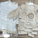 Komplety DZIECIĘCA size 3-9 M_ paczka 6szt _1 kolor 2823416
