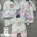 Komplety DZIECIĘCA size 3-9 M_ paczka 6szt _1 kolor 2823423
