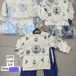 Komplety DZIECIĘCA size 3-9 M_ paczka 6szt _1 kolor 2823425