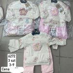 Komplety DZIECIĘCA size 3-9 M_ paczka 6szt _1 kolor 2823427