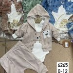 Komplety DZIECIĘCA size  0-12 M_ paczka 4szt _1 kolor 2823429