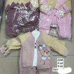 Komplety DZIECIĘCA size 9-24 M_ paczka 4szt _1 kolor 2823437