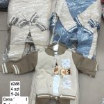 Komplety DZIECIĘCA size  9-24 M_ paczka 4szt _1 kolor 2823444