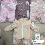 Komplety DZIECIĘCA size  9-24 M_ paczka 4szt _1 kolor 2823445
