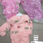 Komplety DZIECIĘCA size  6-18 M_ paczka 4szt _1 kolor 2823448