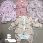 Komplety DZIECIĘCA size 9-24 M_ paczka 4szt _1 kolor 2823450