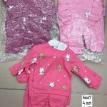 Komplety DZIECIĘCA size  6-18 M_ paczka 4szt _1 kolor 2823453