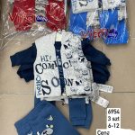 Komplety DZIECIĘCA size  6-12 M_ paczka 6szt _1 kolor 2823459