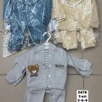 Komplety DZIECIĘCA size 3-9 M_ paczka 6szt _1 kolor 8344176