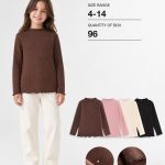 Bluzka DZIECIĘCA size 4-14 lat_ paczka 24szt _mix kolor 5363474