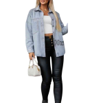 Kurtki jeansowe damskie z długim rękawem (XS-XL_ 10) 6572882