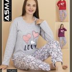 Piżamy DAMSKA TURECKA_size m-3xl_paczka 10 szt_mixkolor 3061213