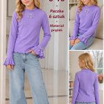 Bluzka DZIECIĘCA size 6-16 lat_ paczka 6szt _1 kolor 5841957