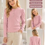 Bluzka DZIECIĘCA size 4-14 lat_ paczka 6szt _1 kolor 5842126