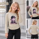 Bluzka DZIECIĘCA size 4-14 lat_ paczka 6szt _1 kolor 5842134