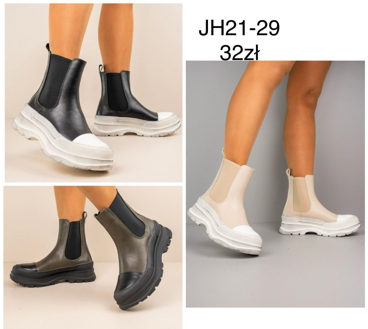 Buty Botki DAMSKIE (36-41_12par) 7391999