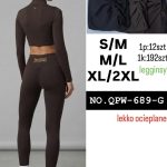 Legginsy Damskie _ size S-2XL _paczka 12szt_mix kolor 1731853