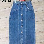 Spódnica długa Jeansowa Damskie M’sara _ size XS-XL_paczka 10szt_