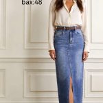 Spódnica długa Jeansowa Damskie _ size XS-XL _paczka 12szt_ 6477971