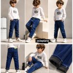 Spodnie jeansy DZIECIĘCA size 3-8 lat_ paczka 5szt _1 kolor 6904094