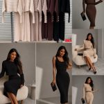 Komplety Damskie wloskie _size uni_ paczka 8szt_ mix kolor 9553212