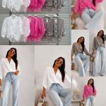 Koszule Damskie wloskie _size uni_ paczka 6szt_ mix kolor 9553214