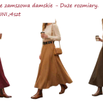 Spódnice zamszowa damskie – Duże rozmiary. Produkt włoski (UNI_ 4) 9553335