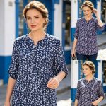 Koszule Damskie _ size m-4xl_ paczka 12szt mix kolor 7083547