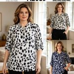 Koszule Damskie _ size m-4xl_ paczka 12szt mix kolor 7083548