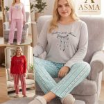 Piżamy DAMSKA TURECKA _size l-4xl_ paczka 15 szt_mixkolor 7083747
