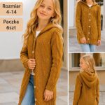 Swetry DZIECIĘCA size 4-14 lat_ paczka 6szt _1 kolor 7565020