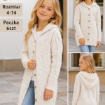 Swetry DZIECIĘCA size 4-14 lat_ paczka 6szt _1 kolor 7565021